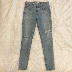 Agolde Jeans women’s Sophie Mid Rise Skinny Ankle Size 27